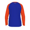 Midnight Blue New York Baseball Raglan Sleeve Fan Shirt – Blue and Orange Game Day Tee