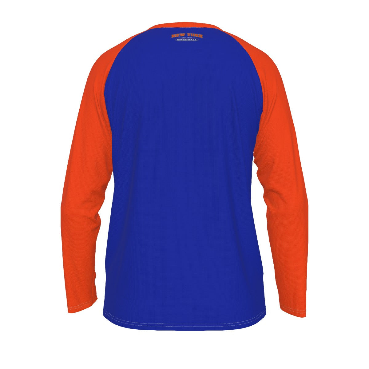 Midnight Blue New York Baseball Raglan Sleeve Fan Shirt – Blue and Orange Game Day Tee
