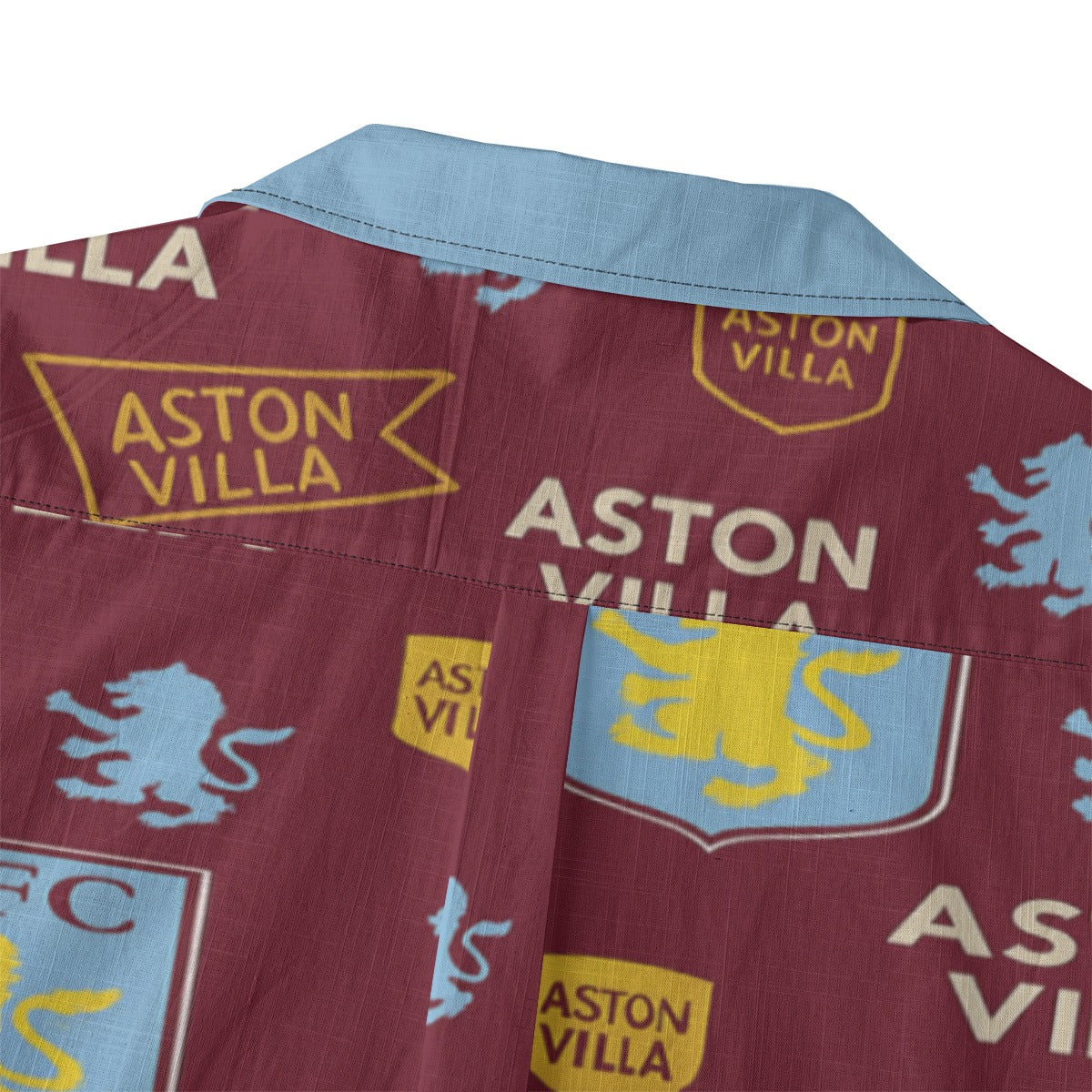 Aston Villa Men's Casual Hawaiian Short Sleeve Shirt | 125GSM Cotton