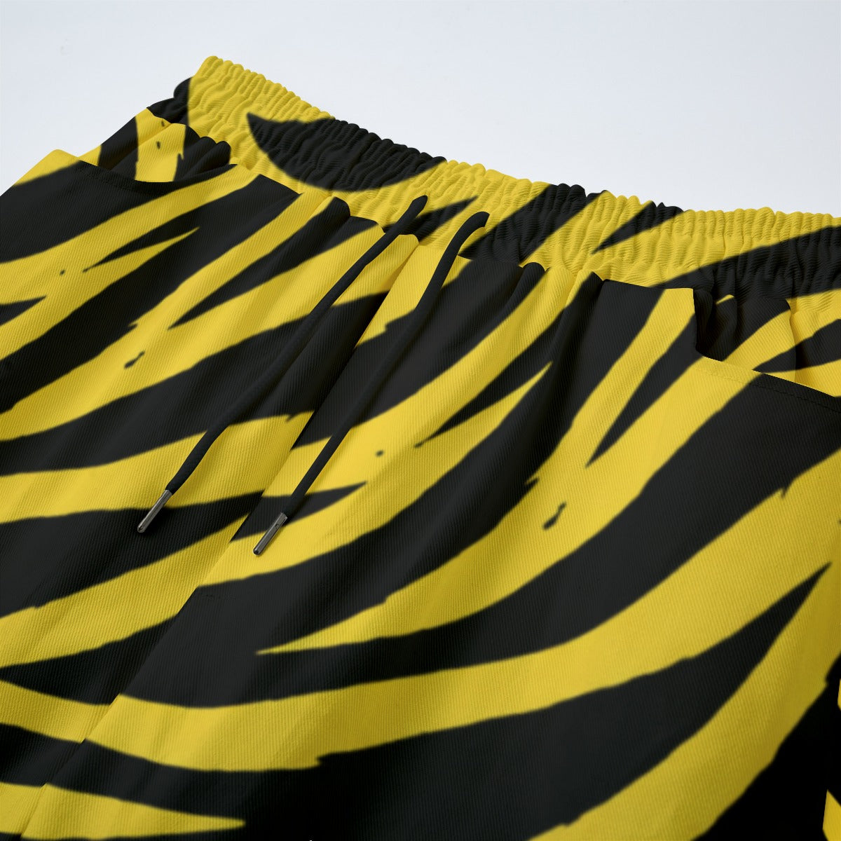 Black Pittsburgh Football Yellow Black Zebra Unisex Straight Casual Pants | 245GSM Cotton