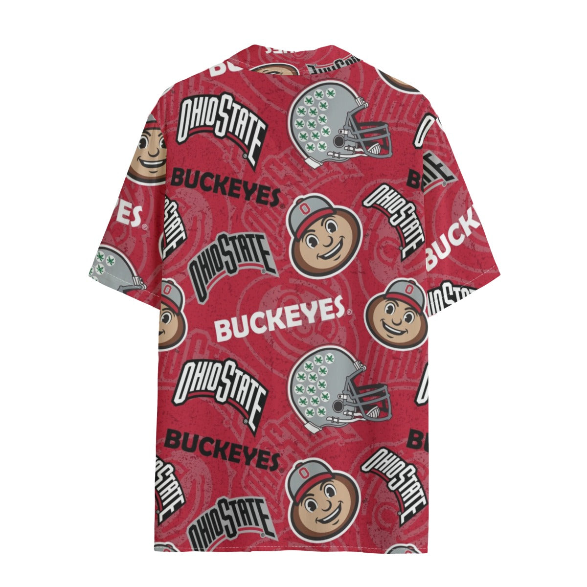 Ohio State Buckeyes Women's Hawaii Shirt | 120GSM White game day varsity apparel