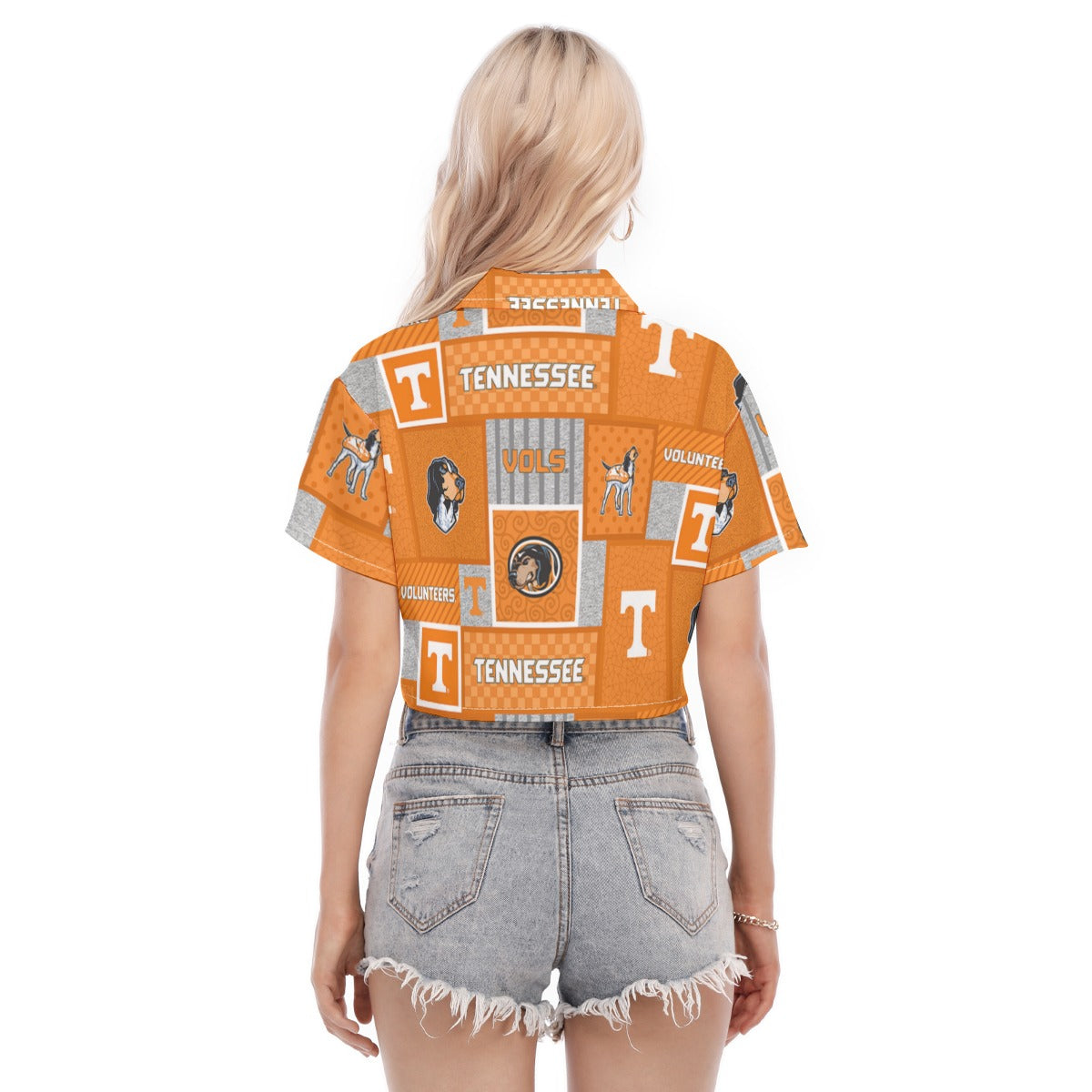Tennessee Volunteers Women's Cropped Shirt - college football fan gear varsity sportswear product image 4.0