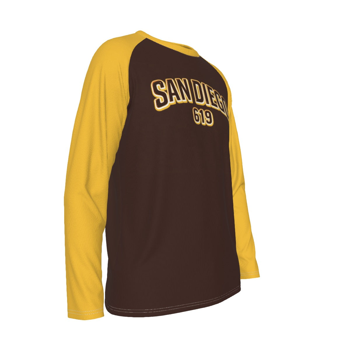 San Diego Long Sleeve Raglan Shirt – Vintage Baseball Varsity Athletic Style Tee