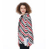 White Smoke Ohio State - Buckeyes Zebra Women's Pullover Hoodie