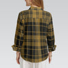colorado buffaloes tartan plaid black gold  women tartan plaid game day shirt