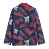 White Smoke Mississippi  Football Suit Blazer