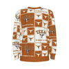 Texas at Austin - Longhorns long Sleeve T-Shirt With Dropped Shoulders  | Interlock – fan gear, breathable comfort wear, image 1.0