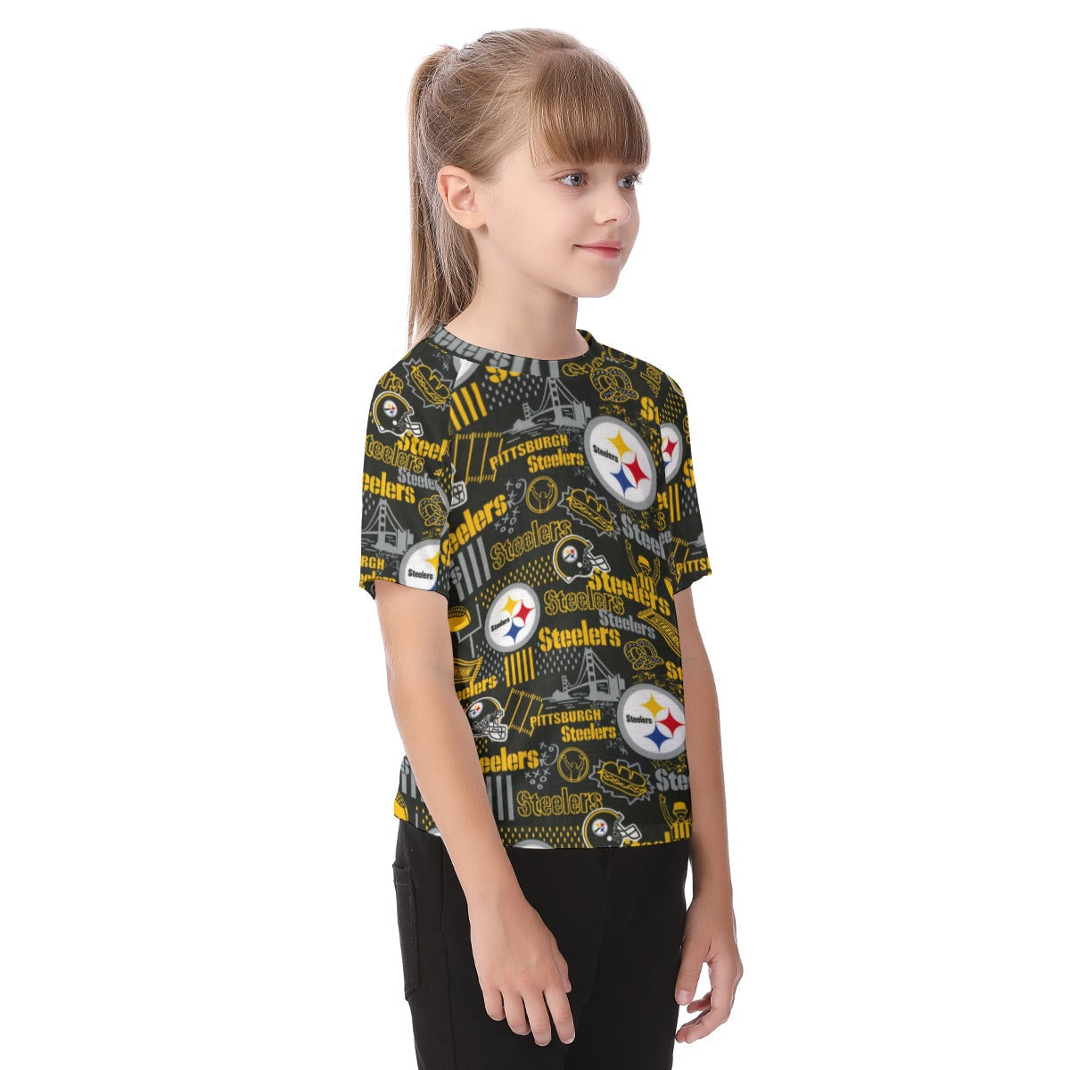 Pittsburgh Steelers Kid's Raglan Sleeve T-shirt
