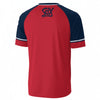 The Boston Sox Script T-Shirt – Red and Navy Baseball Style Tee – Vintage Sports Graphic Shirt
