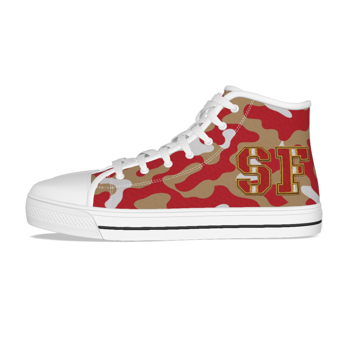 San Francisco Football Camo Kid's Canvas Shoes