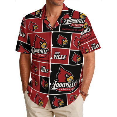 Louisville Cardinals Men's Hawaiian Shirt|150GSM varsity sportswear product image 1.0