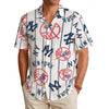 New York Yankees Men's Hawaiian Shirt|150GSM new york yankees baseball fan apparel game day outfit