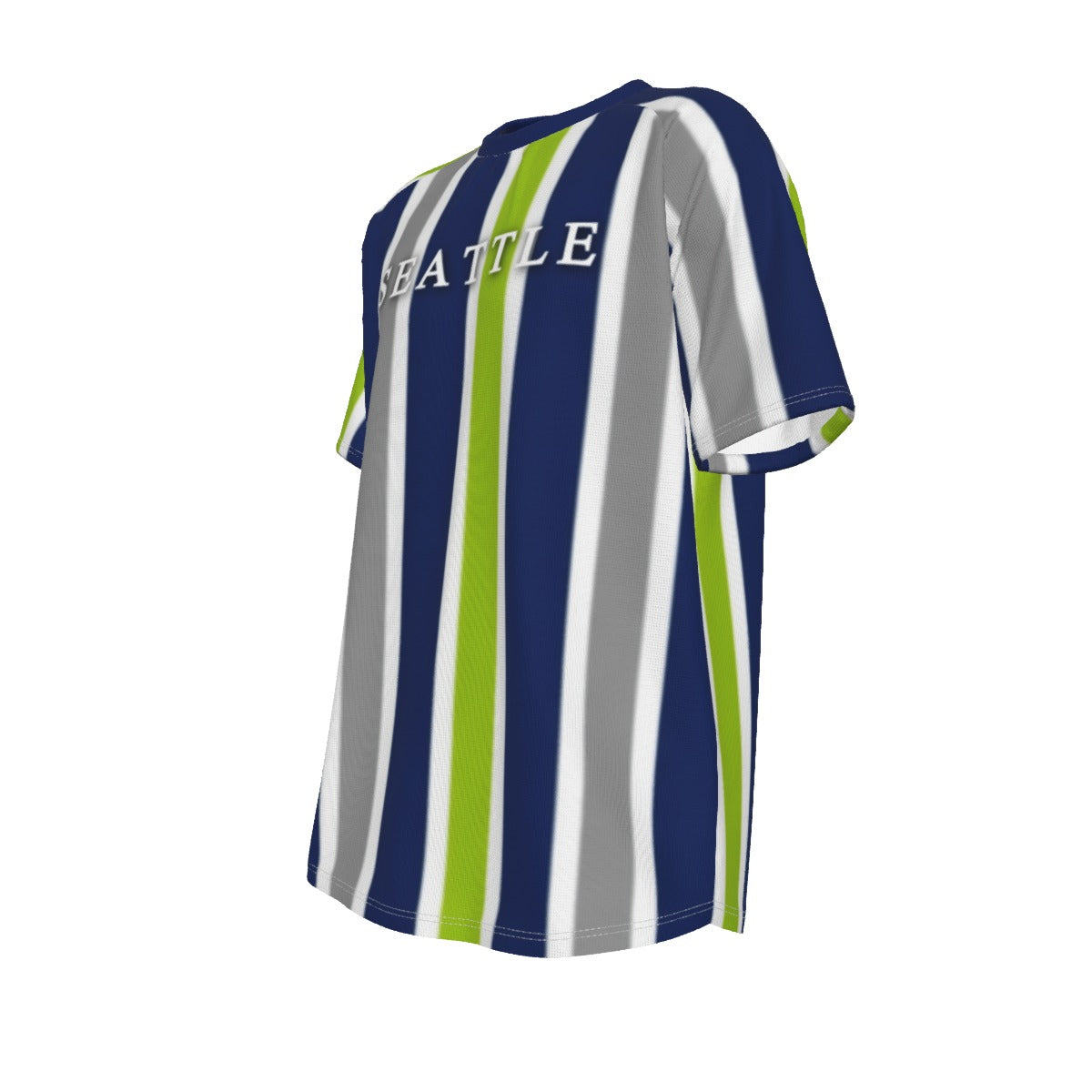 White Smoke Seattle Seahawks O-neck Short Sleeve T-shirt