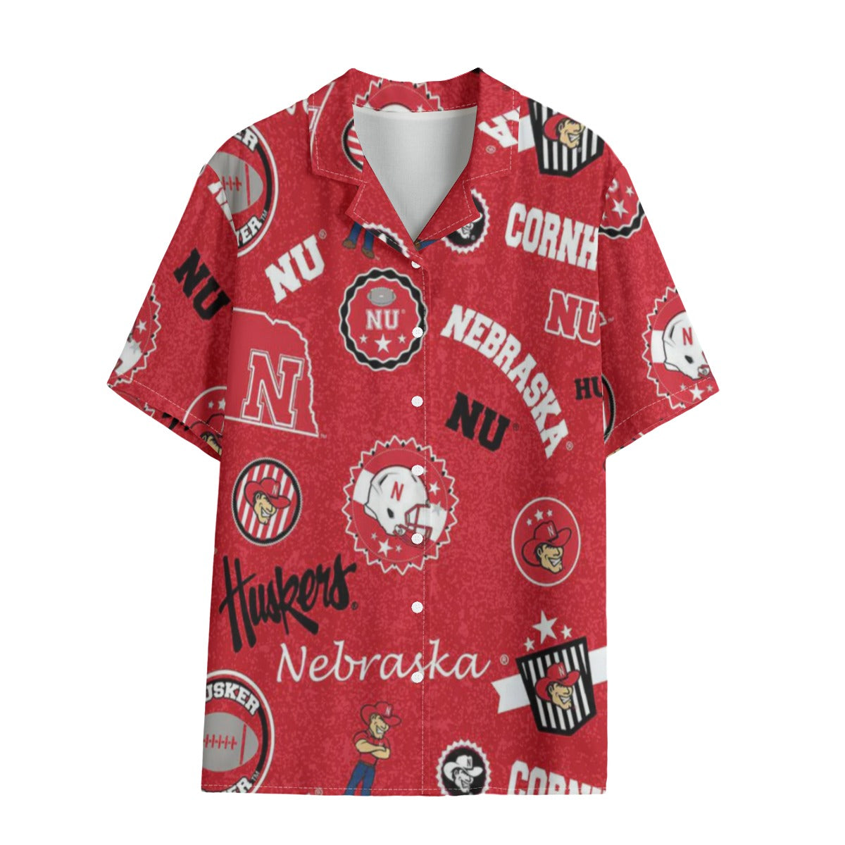 Nebraska Lincoln Cornhuskers Hawaii Shirt | 120GSM - Big Ten football apparel varsity sportswear product image 1.0