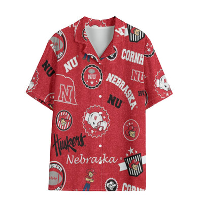 Nebraska Lincoln Cornhuskers Hawaii Shirt | 120GSM - Big Ten football apparel varsity sportswear product image 1.0