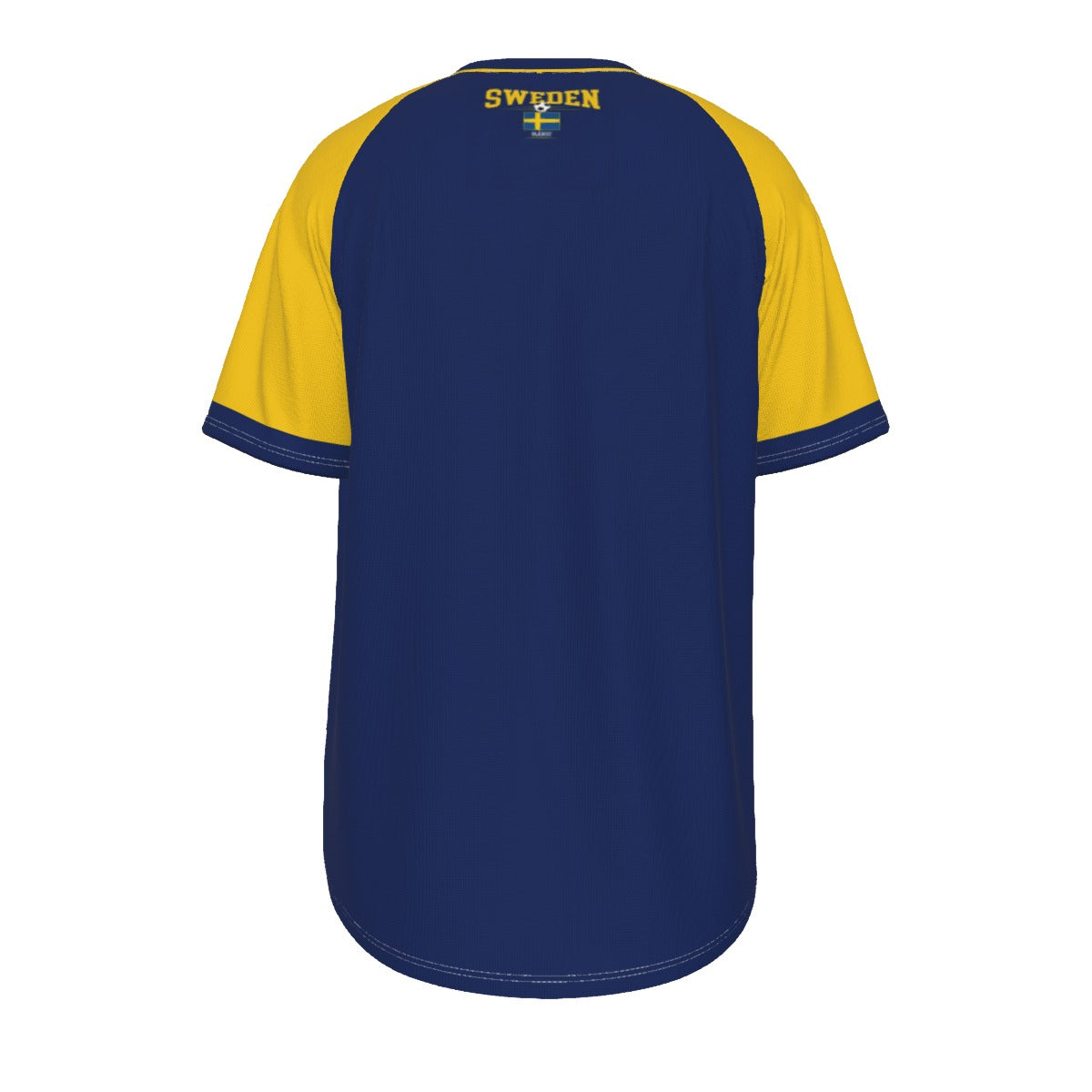 Sweden Soccer T-Shirt Blue and Yellow – Sweden Football Fan Shirt with Flag Graphic streetwear fashion product image 3