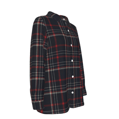 women huskies plaid football fashion top