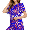 White Smoke Buffalo Zebra Football Women’s Loungewear Set – Zebra Game Day Streetwear Comfort