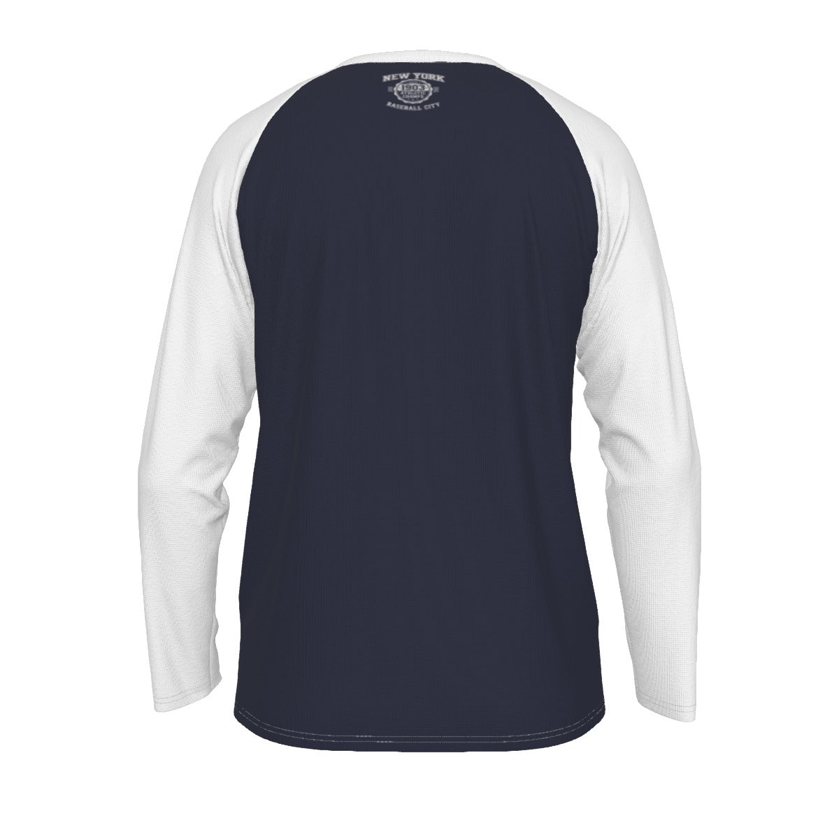 Dark Slate Gray New York Baseball Raglan Long Sleeve Shirt – Navy and White Athletic Champs Est. 1903