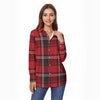 women tailgate plaid streetwear shirt