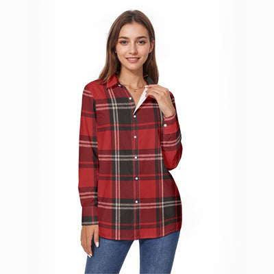 women tailgate plaid streetwear shirt