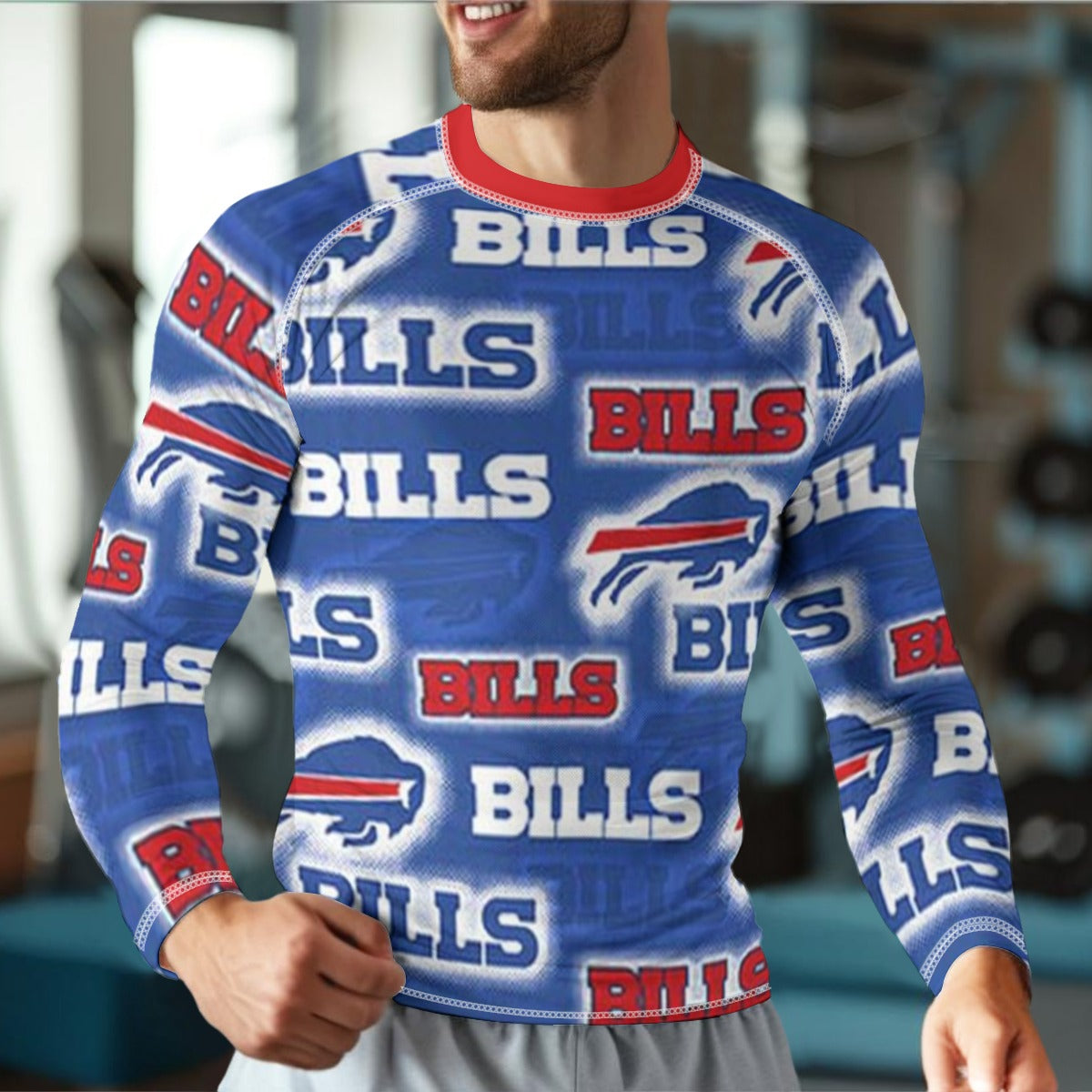 Buffalo Bills Sports Long Sleeve T-Shirt – lightweight game day shirt, game day outfit, image 1.0