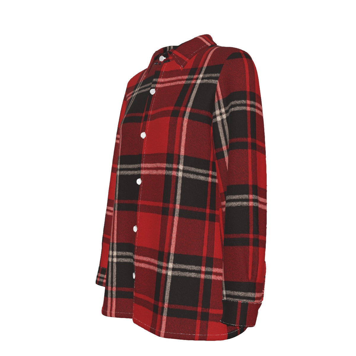red black plaid women football fashion top