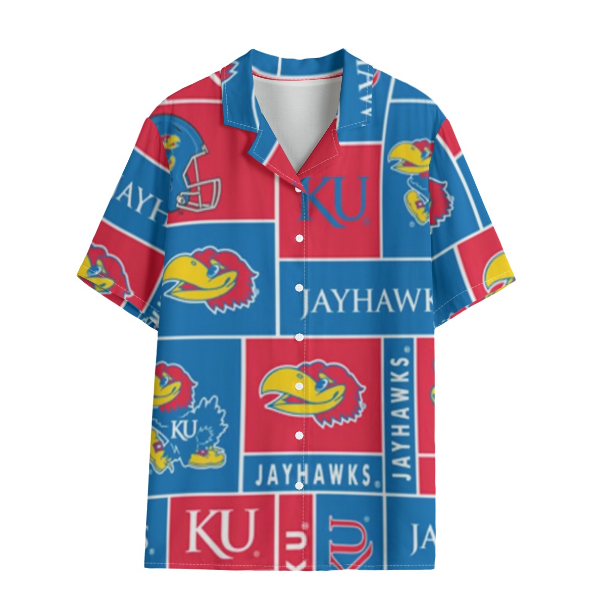 Kansas Jayhawks Hawaii Shirt | 120GSM varsity sportswear product image 1.0