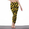 Pittsburgh Football Yellow Black Zebra Women’s High Waist Leggings With Side Stitch Closure – Game D – lightweight game day shirt, breathable comfort wear, image 1.0