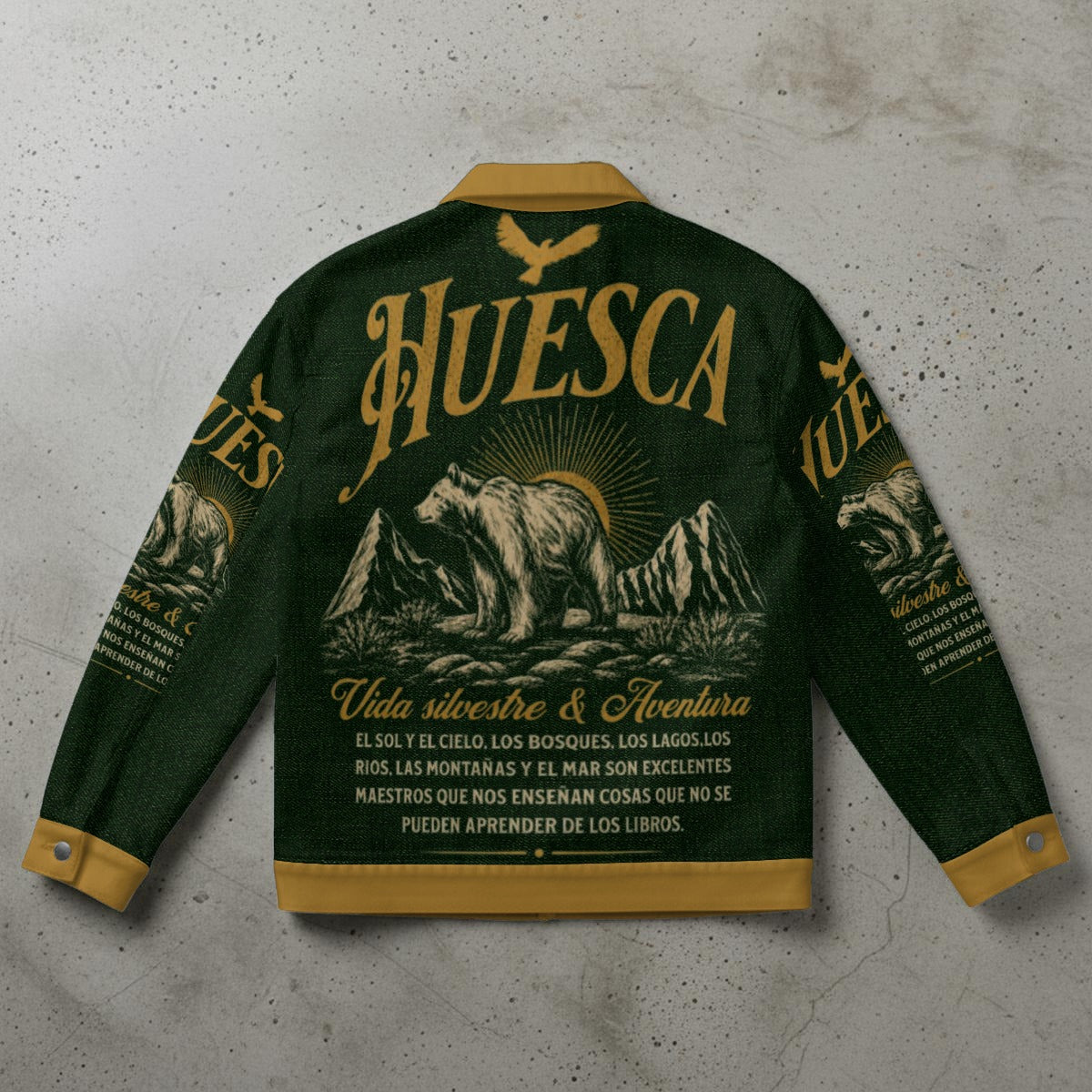 Huesca Vida Silvestre and Aventura Chaqueta Vintage Streetwear
