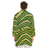 White Smoke Green Bay football Men's Borg Fleece Robe