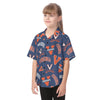 Virginia Cavaliers Kid's Hawaiian Vacation Shirt White sports streetwear apparel