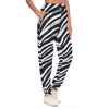 White Smoke Las Vegas Football Zebra Women's Casual Pants – Black and White Game Day Streetwear