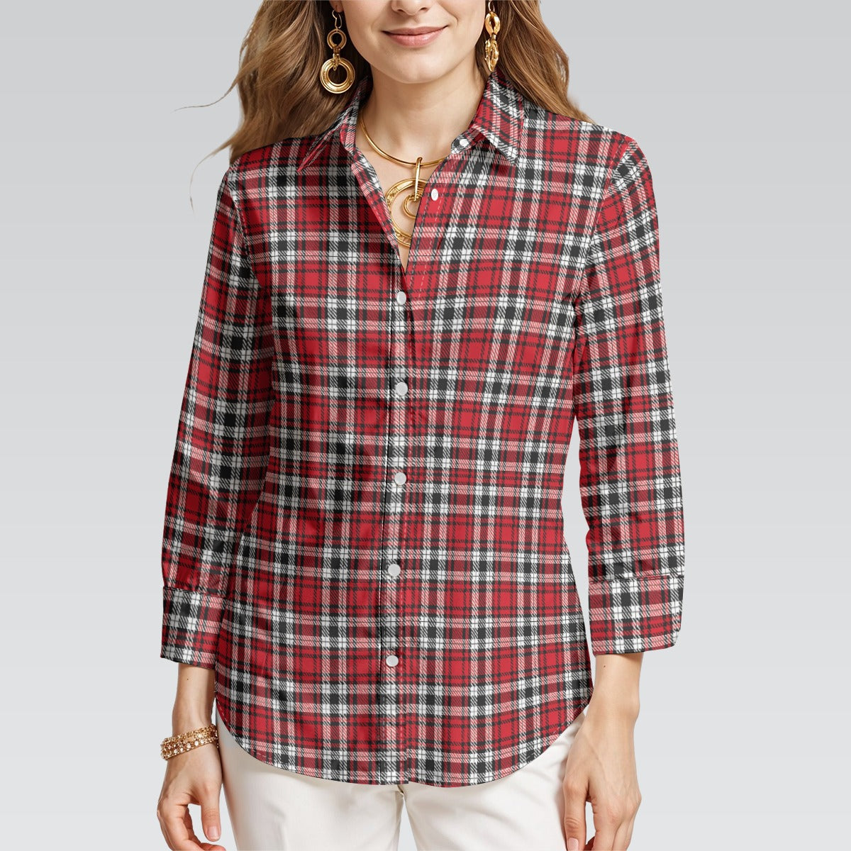 louisville cardinals tartan plaid women shirt women tartan plaid game day fashion