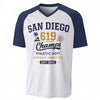 San Diego 619 Champs T-Shirt – White Navy Gold Heritage Varsity Streetwear Tee – breathable comfort wear, nfl fan apparel, image 1.0