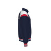 Dark Slate Gray Columbus Blue Red Varsity Bomber Jacket for Men and Women – Retro Hockey Style Game Day Jacket