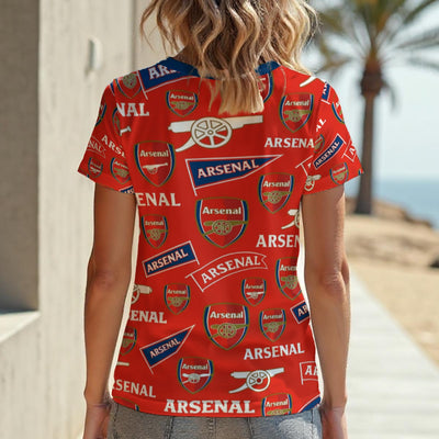 Arsenal Football Club Women‘s V-neck T-Shirt|210GSM