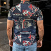 houston-texans-mens-polo-shirt navy red football fabric breathable detail
