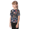 houston-texans-kids-t-shirt navy red football side view classic fit