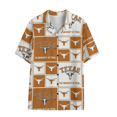 Texas Longhorns Women's Hawaii Shirt | 120GSM White varsity sports apparel