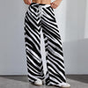 Las Vegas Football Zebra Women’s High-Stretch Casual Pants – Black and White Game Day Streetwear (29 – fan gear, game day outfit, image 1.0