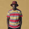 San Francisco Football Striped T-Shirt – Red and Gold Urban Game Day Shirt – nfl fan apparel, sportswear style, image 1.0