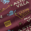 Aston Villa Men's Casual Lapel Long Sleeve Shirt|125GSM Cotton