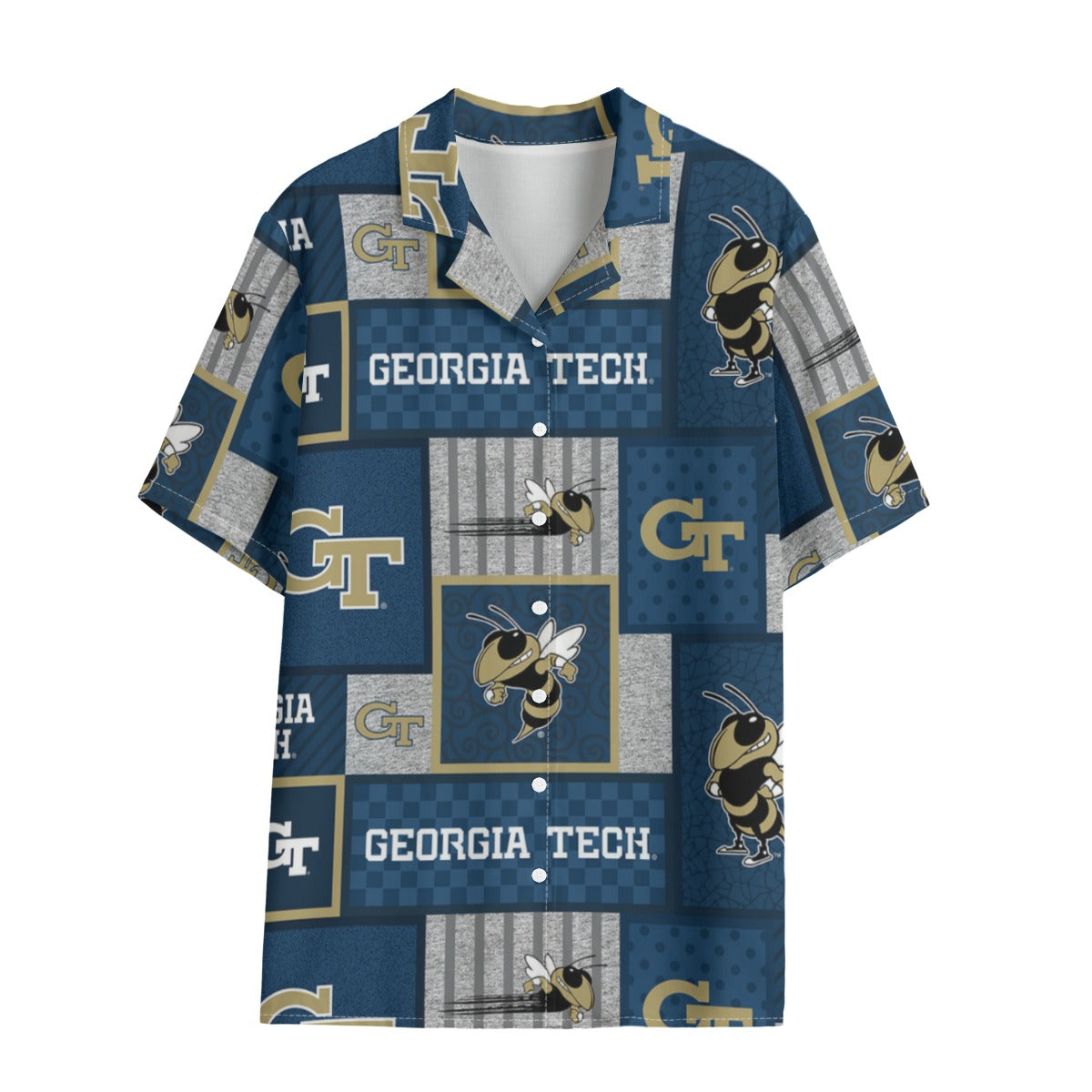 Georgia Tech Yellow Jackets Hawaii Shirt | 120GSM varsity sportswear product image 1.0