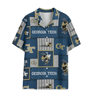 Georgia Tech Yellow Jackets Hawaii Shirt | 120GSM varsity sportswear product image 1.0