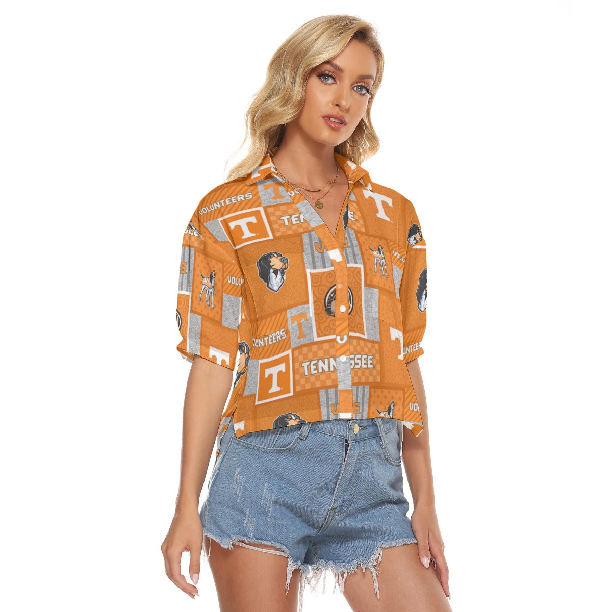 Tennessee Volunteers Women's V-neck Shirts - college football fan gear varsity sportswear product image 2.0