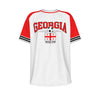 White Smoke Georgia Soccer Fan T-Shirt – Vintage Georgia Football Shirt Retro Georgian National Team Style | Classic Georgia Soccer Tee