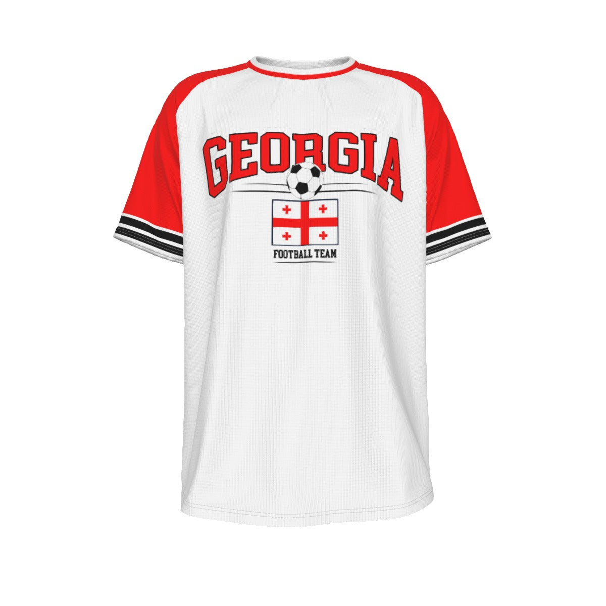White Smoke Georgia Soccer Fan T-Shirt – Vintage Georgia Football Shirt Retro Georgian National Team Style | Classic Georgia Soccer Tee