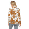 Texas at Austin - Longhorns Women's Stretchable Turtleneck Top White varsity sports apparel