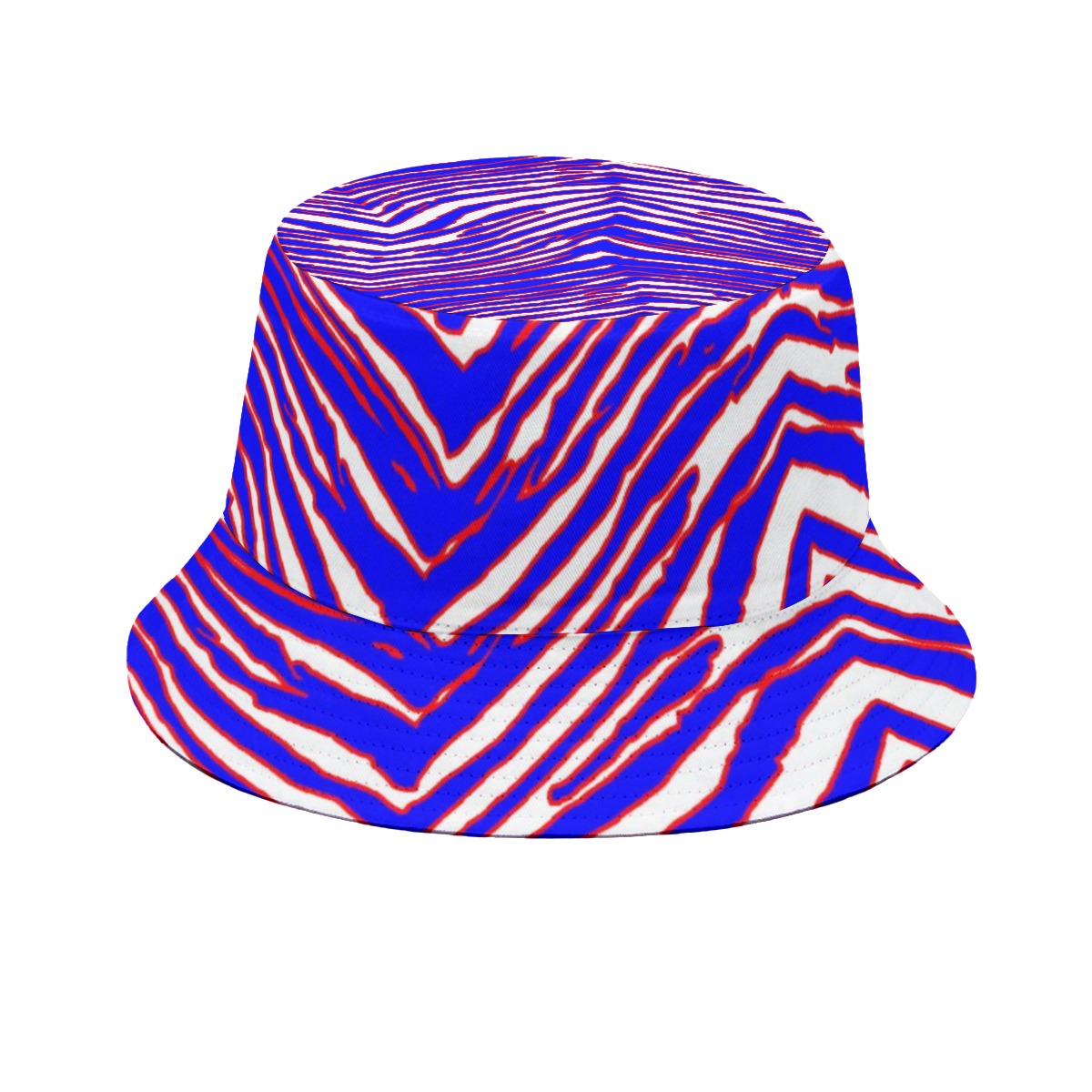 White Smoke Buffalo 716 Zebra Bucket Hat